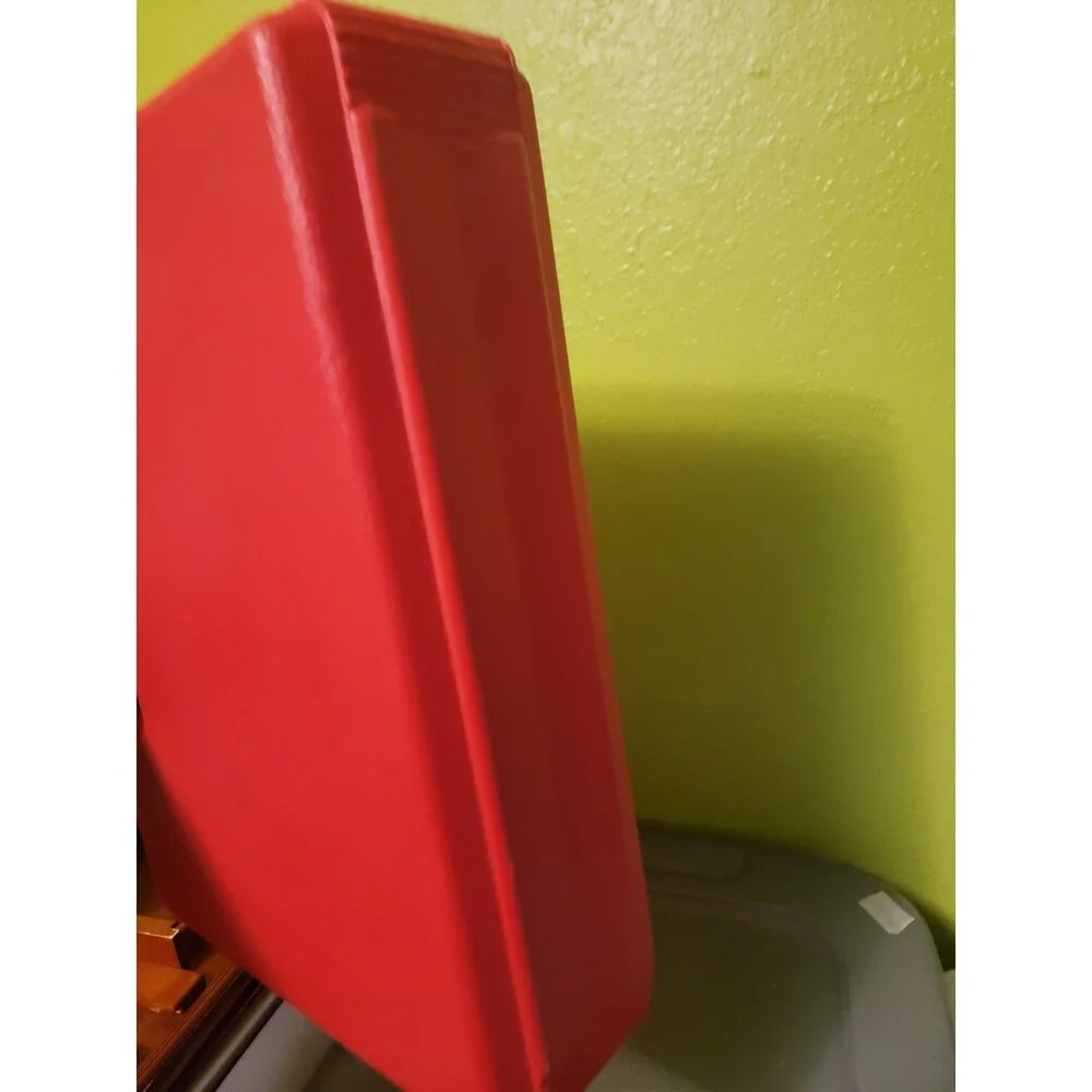 VINTAGE RED TYCO SUPER BLOCKS STORAGE CASE 16